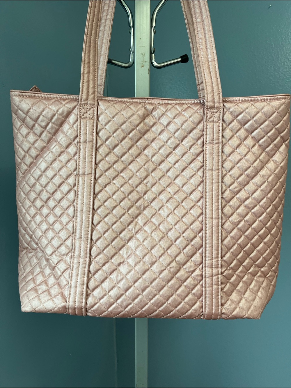 Vera Bradley Quilted Metallic Rose Tote - Picture 3 of 11